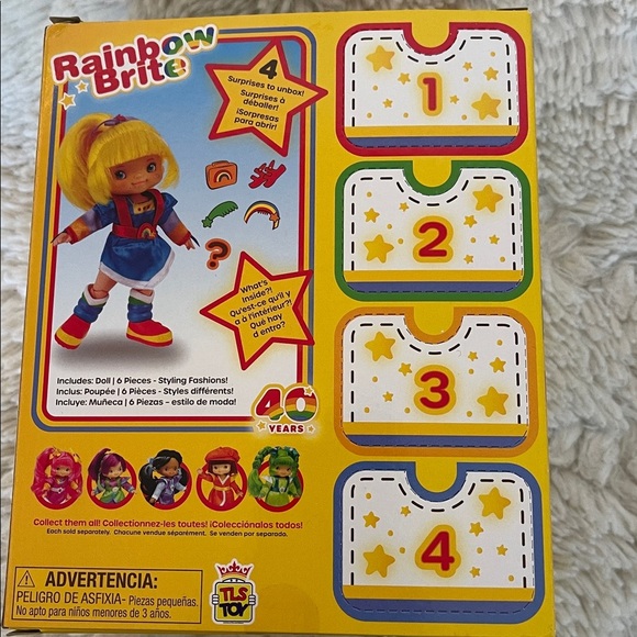Rainbow Brite Doll with Blue and Yellow Outfit And accessories NWT - Picture 4 of 5